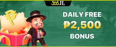 Daily Free ₱2,500 Bonus promotion banner